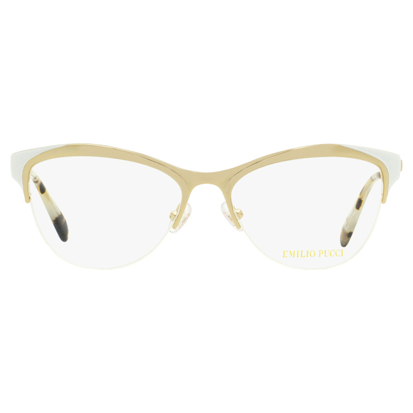 Emilio Pucci Oval Eyeglasses EP5073 033 Gold/Black/Havana 53mm 5073 - Picture 2 of 2